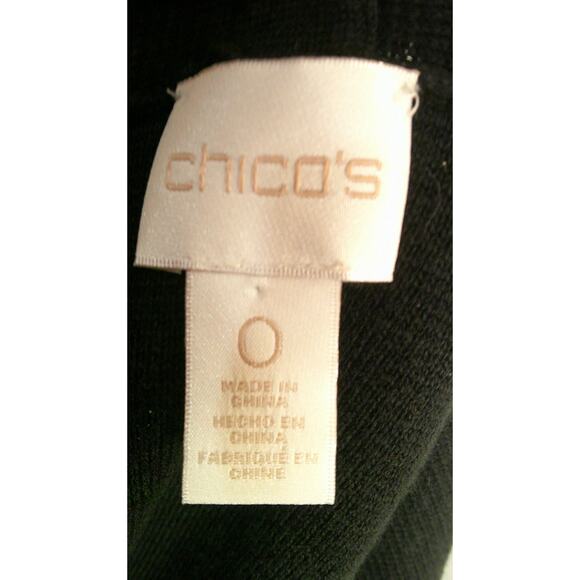 Chico's Women's 0 Black Mid Length Vest - Picture 3 of 4